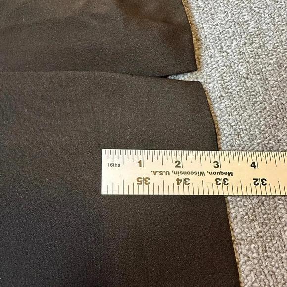 Vintage Giorgio Armani Le Collezioni Black Shift Dress Size 4 Short Sleeve - Picture 5 of 6